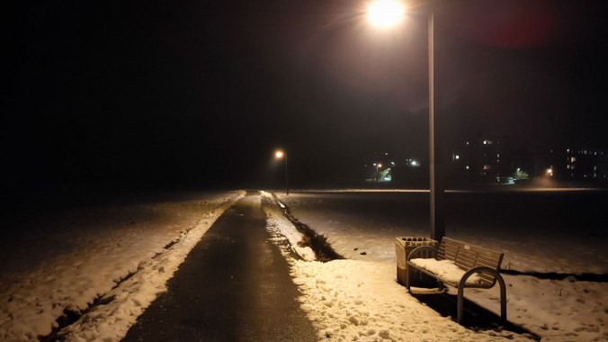 Nachtlauf für den ich Schlittschuhe gebraucht hätte