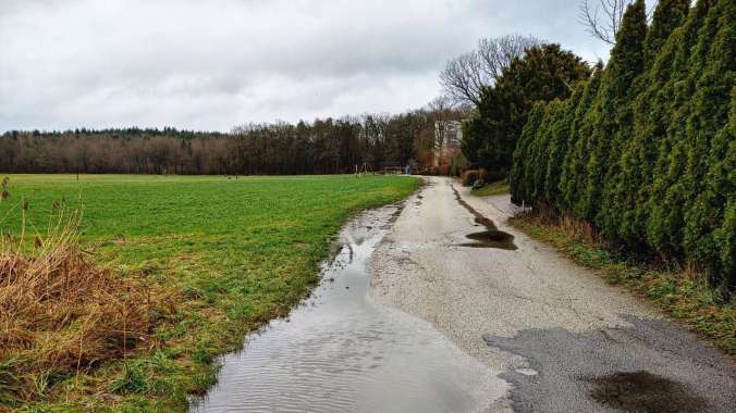 Verregneter Lauf am letzten Arbeitstag