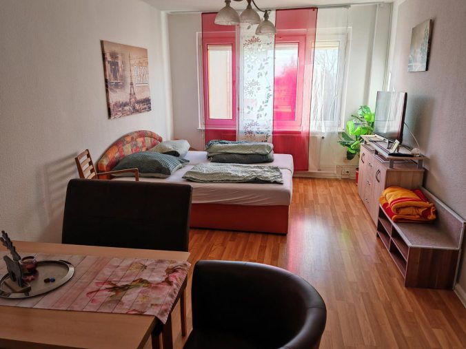 Die Kinder haben im Wohnzimmer genächtigt