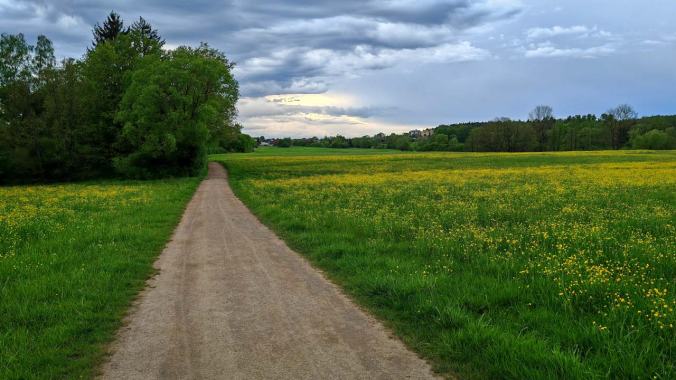 Fünf Minuten nach dem Foto ist das Gewitter losgegangen und ich war nass bis auf die Knochen
