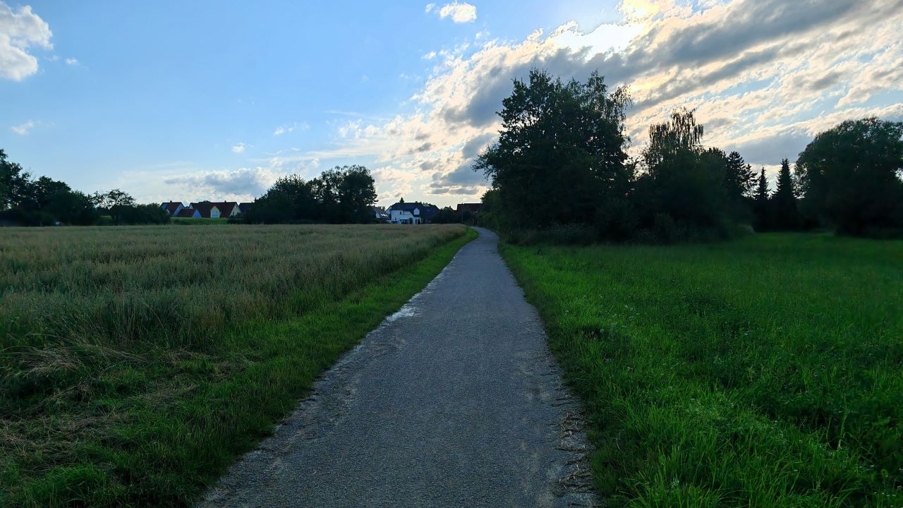 Abendlauf nach wildem Tag