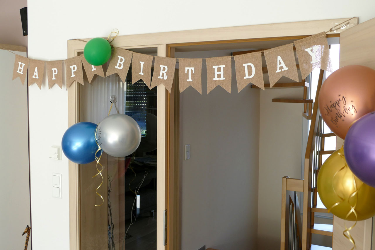 Auch für mich gab es dieses Jahr wieder eine Girlande