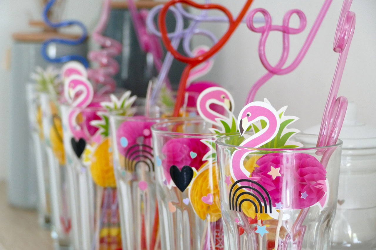 Selbstbedruckte Cocktailgläser als Gastgeschenke