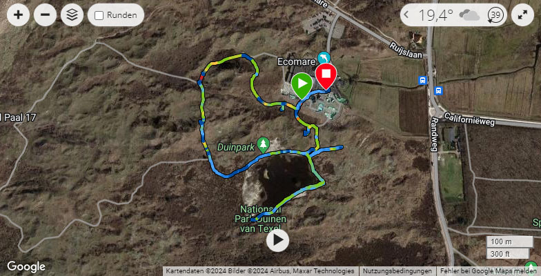 Unsere Route (via Garmin)