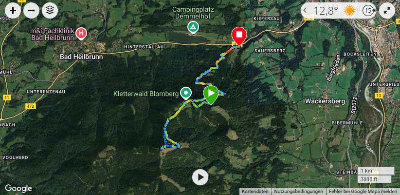 Unsere Wanderroute (via Garmin)