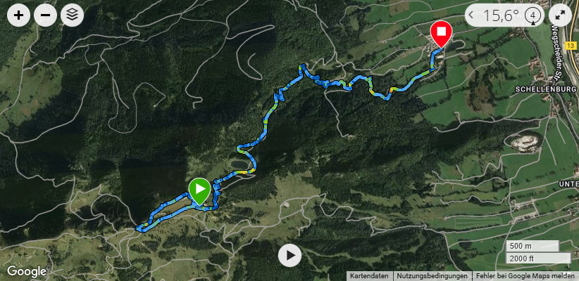 Unsere Wanderroute (via Garmin)