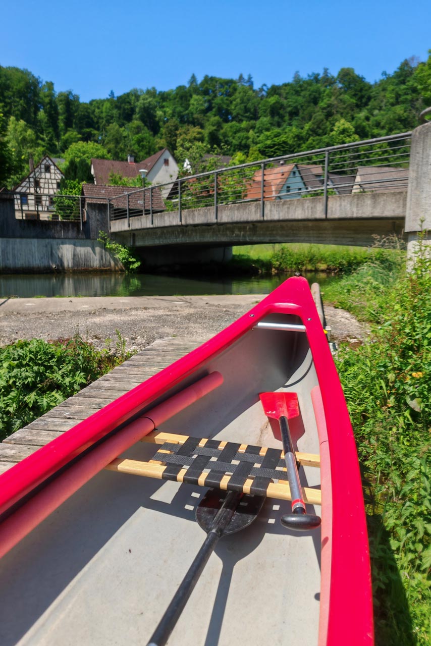 Wir hatten insgesamt vier Umstiege an Wehren zu meistern