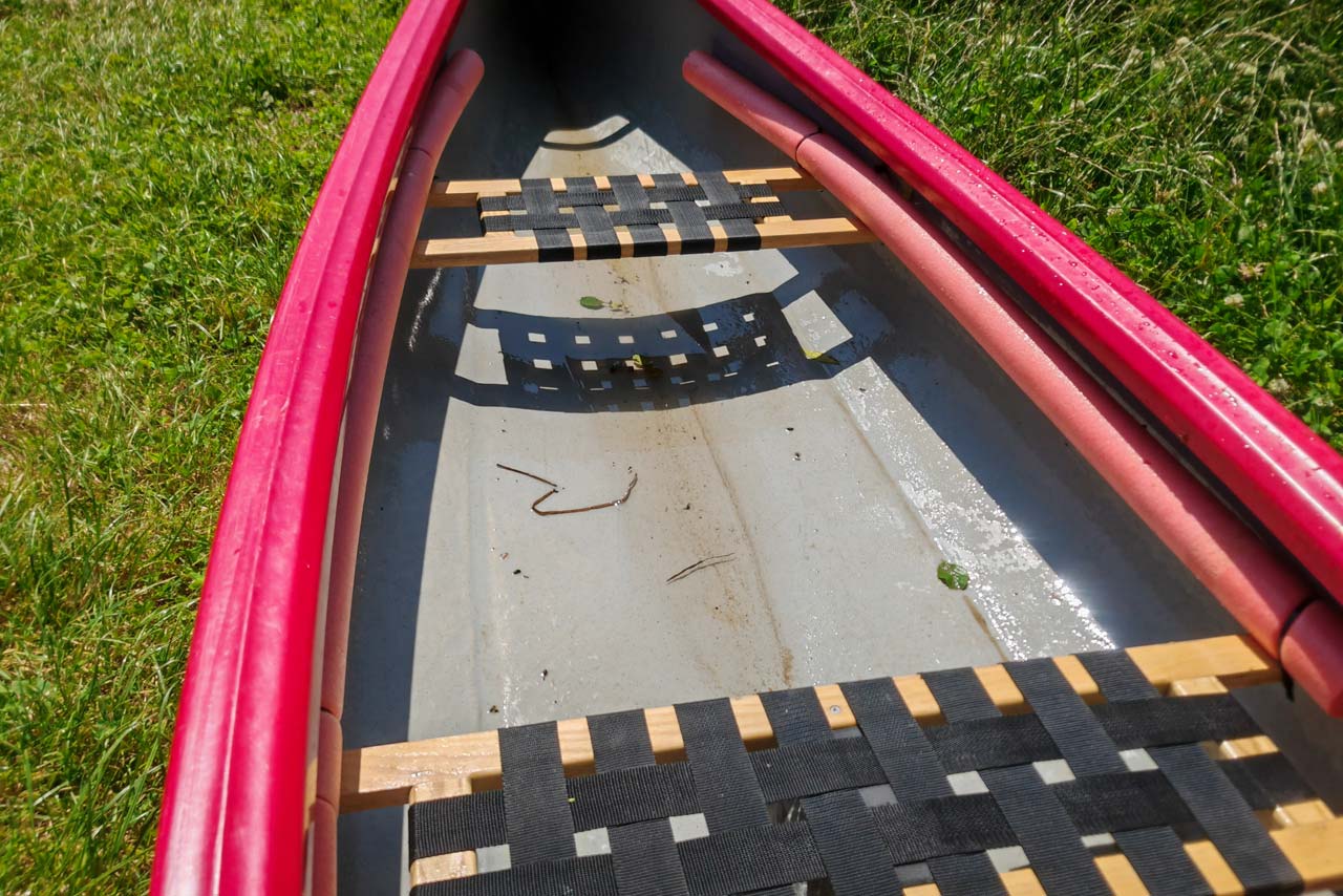 Der Zwergofant und ich hatten schon nach dem zweiten Wehr Wasser im Boot
