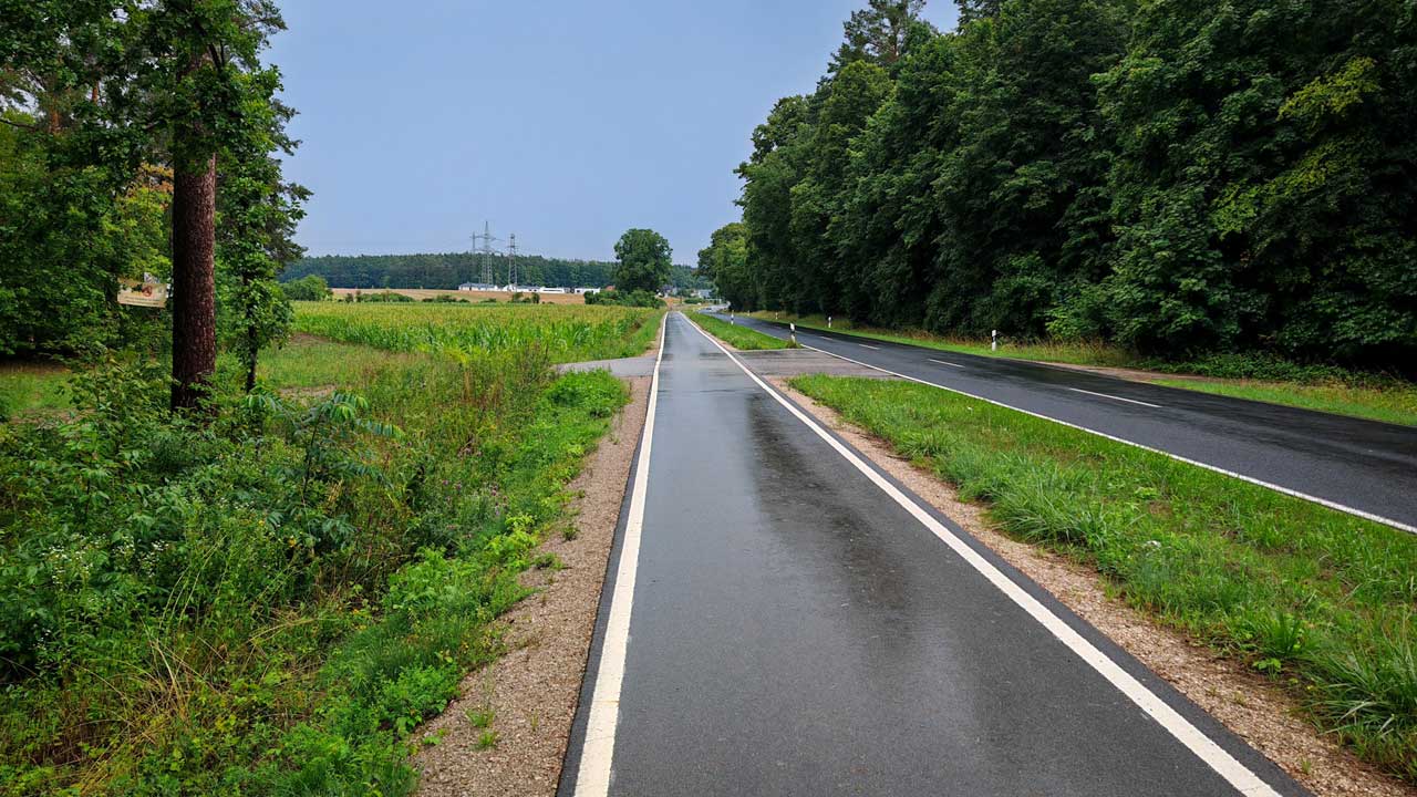 Halbmarathon im Juli, davon 5 km durch den Starkregen geschwommen