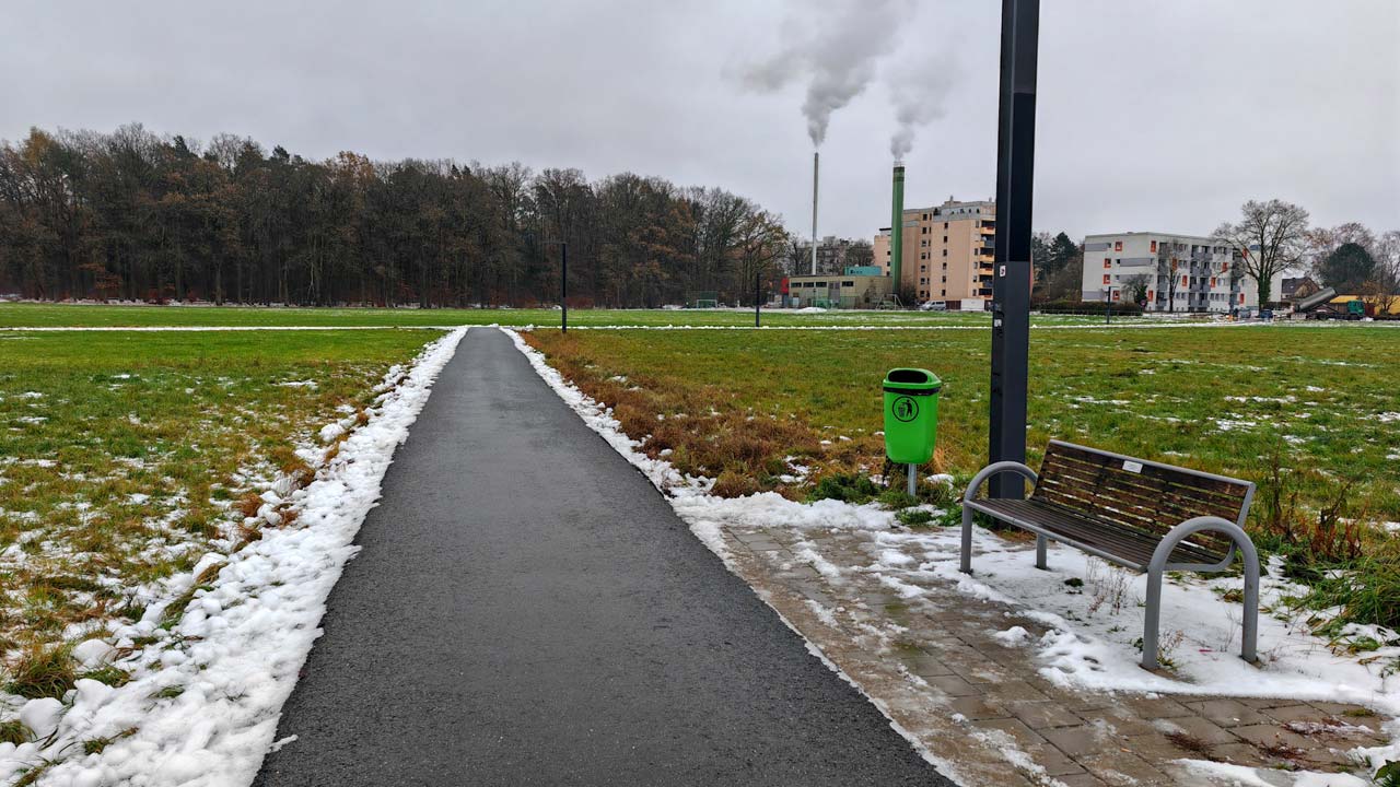 Mittagslauf und damit 200 km im November und 2.500 km im Jahr geknackt