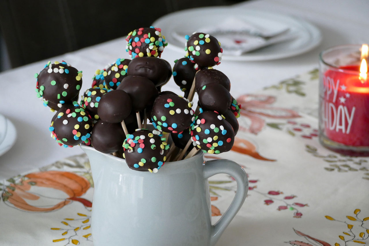 ...und das Zappelinchen hat am Vortag Cake-Pops vorbereitet