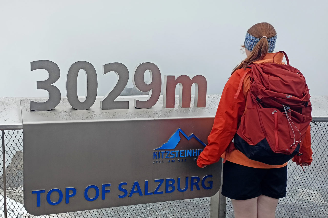 Das Zappelinchen ganz oben auf dem Kitzsteinhorn