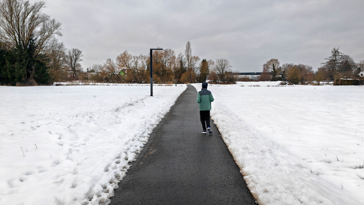Den Januar mit 236 km und in bester Begleitung abgeschlossen