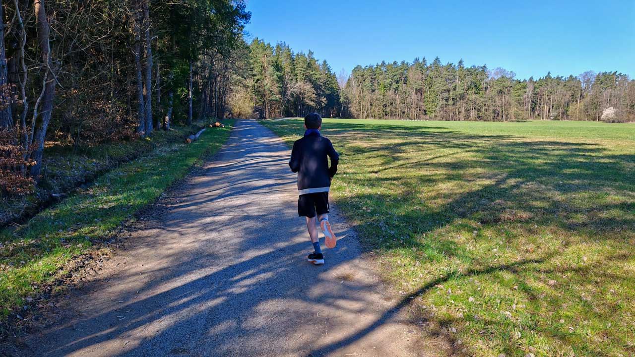 Herrlicher Morgenlauf in bester Begleitung