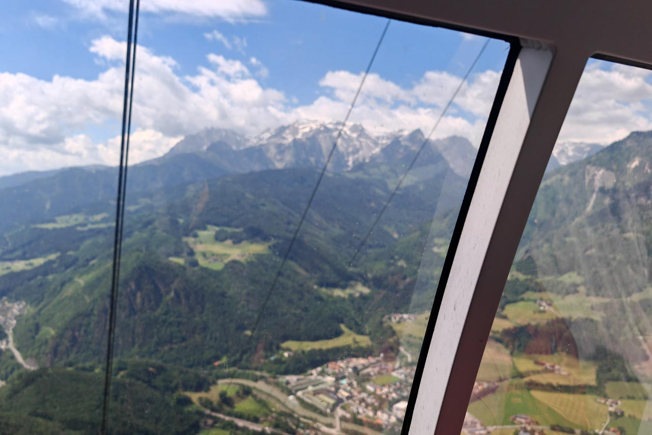 Das einzige Foto aus der Gondel