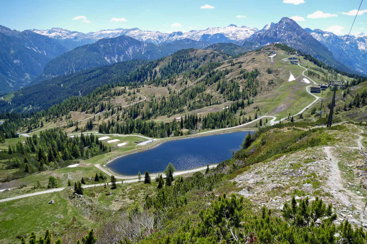 Überall bot sich herrlichstes Bergpanorama