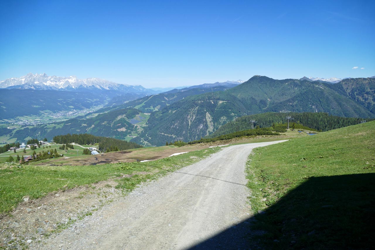 Kurz vor der Bergbahnstation am Ende unserer Wanderung