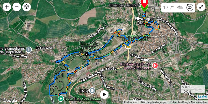 Unsere Route (via Garmin)