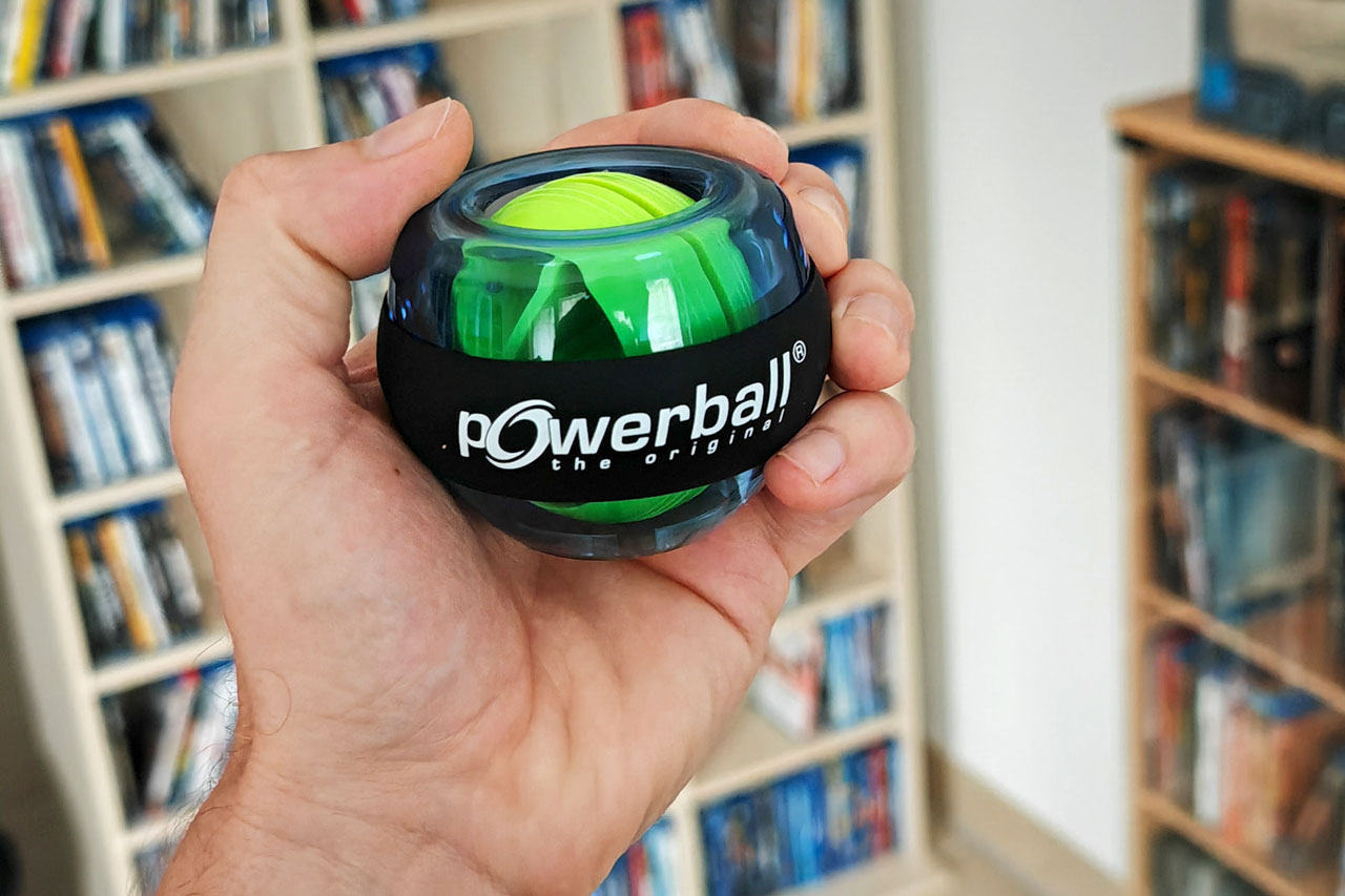 Ein Ball als gyroskopischer Handtrainer