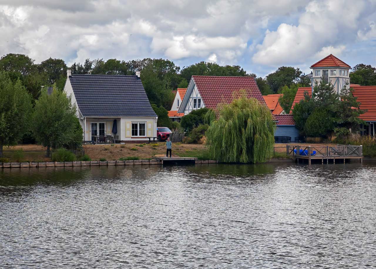 Unser Ferienhaus aus der Ferne gesehen