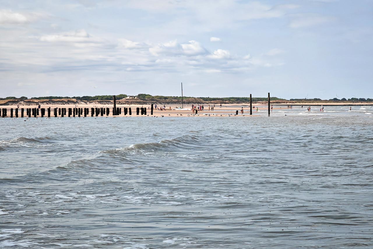 Man konnte teils mitten im Meer stehen, was herrlich war