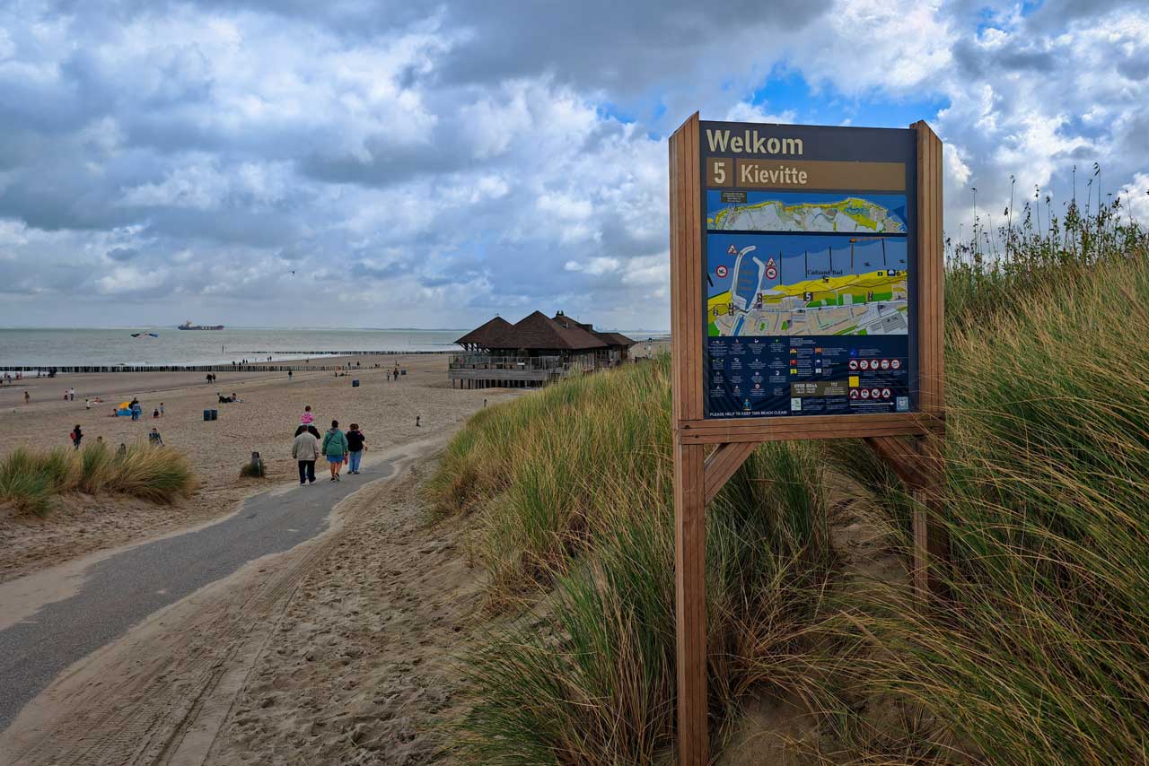 Aufbruch zum ersten, großen Strandspaziergang